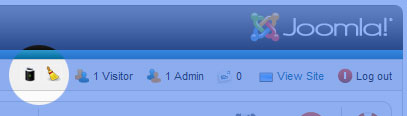 Joomla Cache clean status module